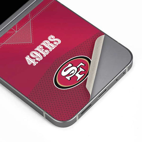 NFL San Francisco 49ers Team Jersey Galaxy Z Flip6 Skin